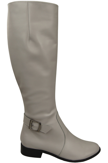 Women’s  leather boots, lined officer boots, flat 225 ElitaBut