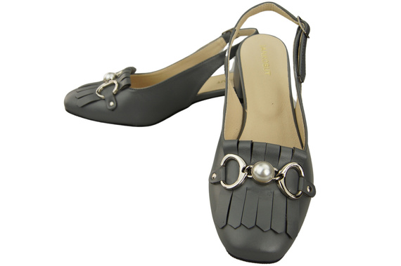 Women's Shoes Sandals Decorated with Fringes Natural Leather 208 ElitaBut