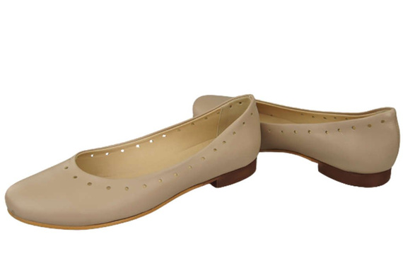 Women's Shoes Comfortable Ballerinas Natural Leather 162 ElitaBut