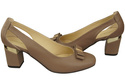 Shoes Women's pumps in Natural Leather with Decorative Heel 199 ElitaBut