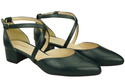 Women’s Leather Sandals  with Straps Low Heel 223 ElitaBut