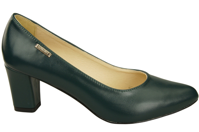 Classic Smooth Pumps Shoes Women's Black Natural Leather 213 ElitaBut