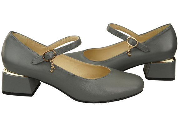 Women's shoes Pumps with a strap, natural leather 202 ElitaBut