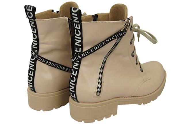 Footwear Boots Women's boots with the inscription NICE Natural Leather 173 Z ElitaBut