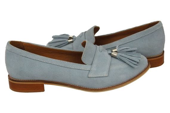 Shoes Women's loafers Natural Leather Velor 134 ElitaBut