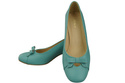 Women's Pumps with a Bow, Natural Leather and Low Heel 203 ElitaBut