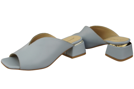 Women's Shoes High-Heeled Flip-Flops Natural Leather 210 ElitaBut