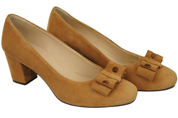 Women's shoes Pumps Natural leather suede 163 ElitaBut