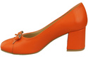 Women's Pumps with a Bow, Natural Leather and Low Heel 203 ElitaBut