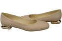 Flat Women's Shoes Pumps Decorative Heel Natural Leather 209 ElitaBut
