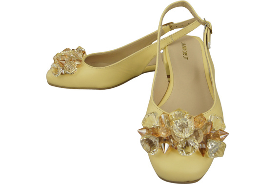 Women's Shoes Sandals with Crystals Natural Leather 215 ElitaBut