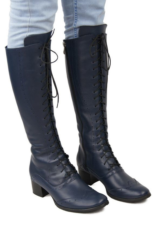 Shoes Women's boots Lace-up natural leather 595 ElitaBut