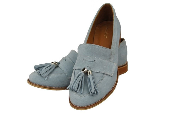 Shoes Women's loafers Natural Leather Velor 134 ElitaBut