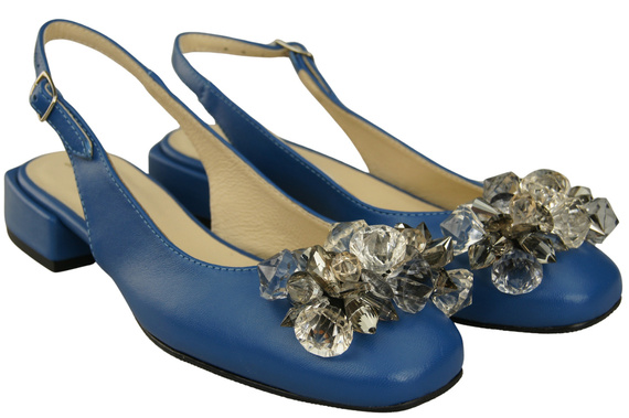 Women's Shoes Sandals with Crystals Natural Leather 215 ElitaBut