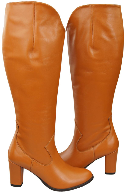 Stylish Footwear Women's Boots On A Heel Natural Leather 211 ElitaBut