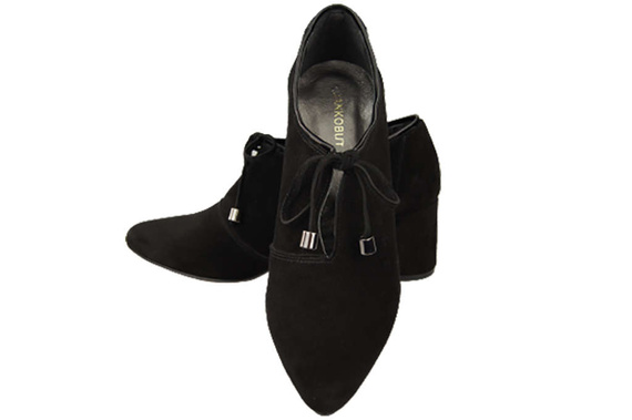 Women's shoes Low shoes Natural leather velor 183 ElitaBut