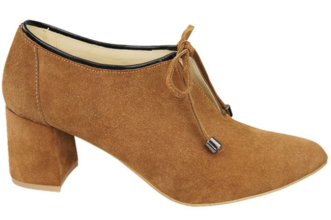 Women's shoes Low shoes Natural leather velor 183 ElitaBut