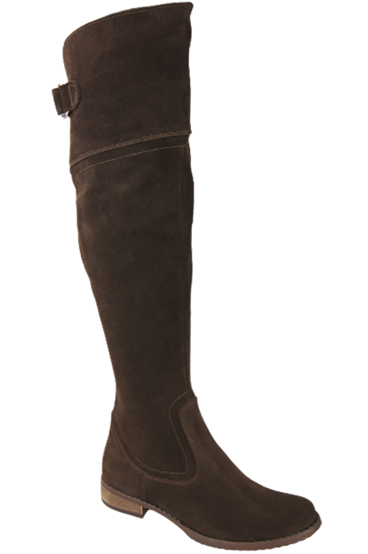 Shoes Boots Women Boots Over-the-knee boots Over-the-knee natural leather Velor 154 ElitaBut