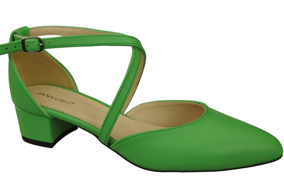 Women’s Leather Sandals  with Straps Low Heel 223 ElitaBut