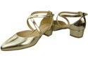 Women’s Leather Sandals  with Straps Low Heel 223 ElitaBut