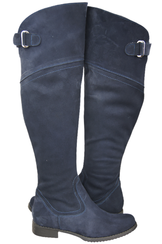 Shoes Boots Women Boots Over-the-knee boots Over-the-knee natural leather Velor 154 ElitaBut