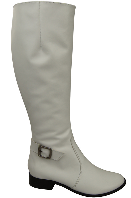 Women’s leather boots, lined officer boots, flat 225 ElitaBut