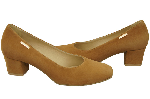 Comfortable Women's Shoes Pumps Natural Suede Leather 172 Z ElitaBut
