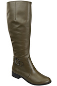 Women’s  leather boots, lined officer boots, flat 225 ElitaBut