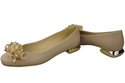 Women's Pumps with Crystals Flat Natural Leather 216 ElitaBut