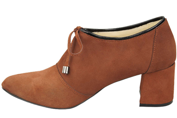 Women's shoes Low shoes Natural leather velor 183 ElitaBut