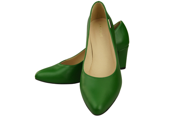 Classic Smooth Pumps Shoes Women's Black Natural Leather 213 ElitaBut