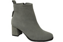 Women’s ankle boots in genuine suede leather, stable block heel, with zipper – 224 ElitaBut