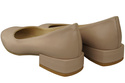 Comfortable Women's Shoes Flat Pumps, Natural Leather 204 ElitaBut