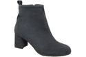 Women’s ankle boots in genuine suede leather, stable block heel, with zipper – 224 ElitaBut