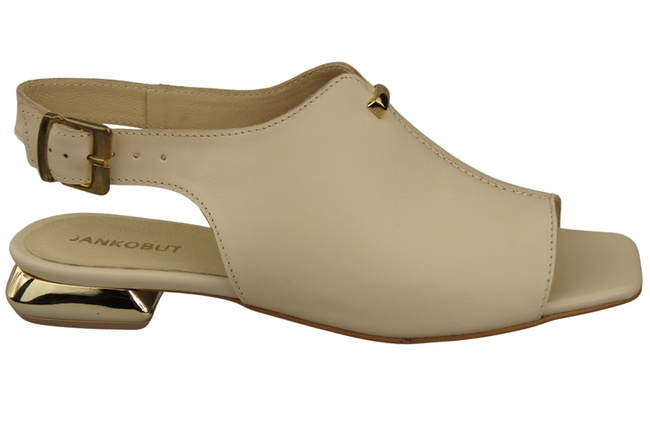 Comfortable Women's Shoes Sandals Flat Gold Heel Natural Leather 207 ElitaBut