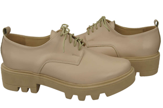 Women's shoes Lace-up leather Natural 180 ElitaBut