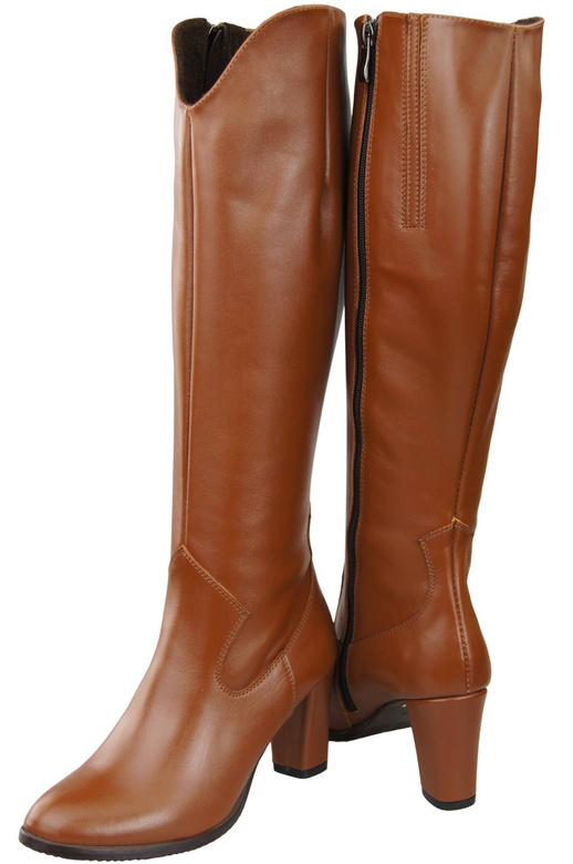 Stylish Footwear Women's Boots On A Heel Natural Leather 211 ElitaBut