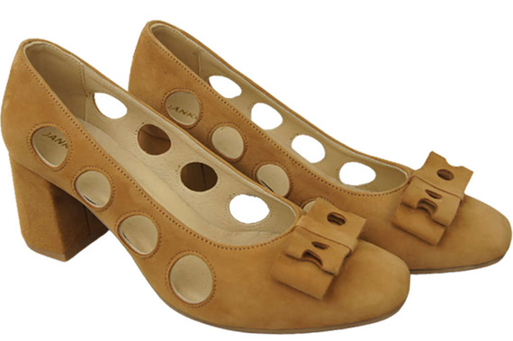 Women's shoes Pumps Natural leather suede 182 ElitaBut