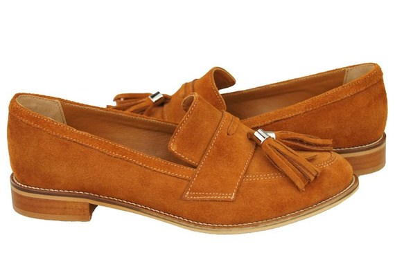 Shoes Women's loafers Natural Leather Velor 134 ElitaBut