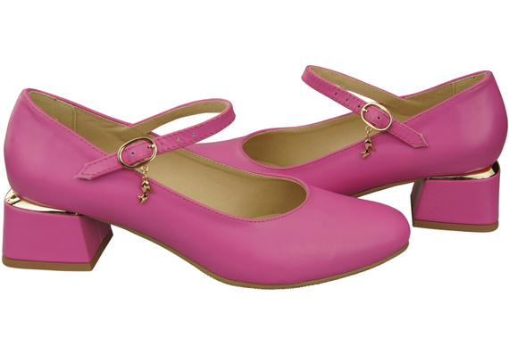 Women's shoes Pumps with a strap, natural leather 202 ElitaBut