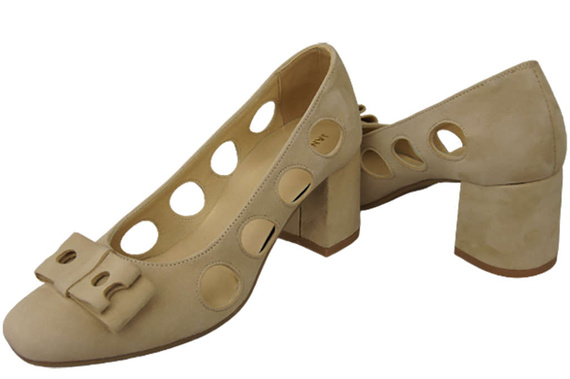 Women's shoes Pumps Natural leather suede 182 ElitaBut