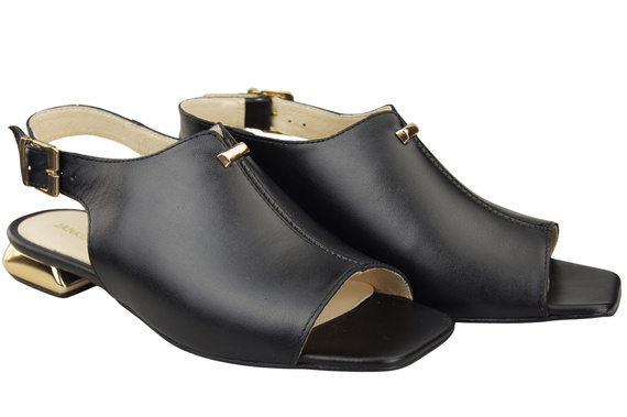 Comfortable Women's Shoes Sandals Flat Gold Heel Natural Leather 207 ElitaBut