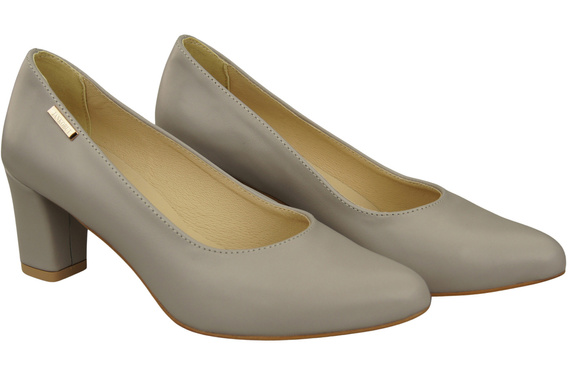 Classic Smooth Pumps Shoes Women's Black Natural Leather 213 ElitaBut