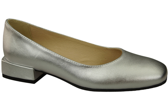 Comfortable Women's Shoes Flat Pumps, Natural Leather 204 ElitaBut