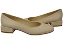 Comfortable Women's Shoes Flat Pumps, Natural Leather 204 ElitaBut