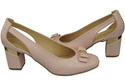 Shoes Women's pumps in Natural Leather with Decorative Heel 199 ElitaBut