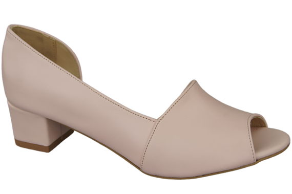 Obuwie Damskie Sandały Róż Pudrowy Skóra Naturalna 147 ElitaBut