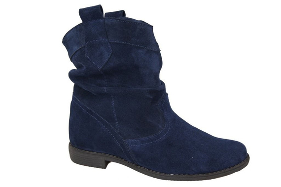 Shoes Women's boots Saszki Winter natural leather velor 117 Z ElitaBut