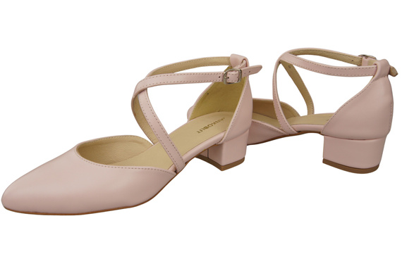 Women’s Leather Sandals with Straps Low Heel 223 ElitaBut