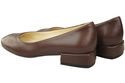 Comfortable Women's Shoes Flat Pumps, Natural Leather 204 ElitaBut
